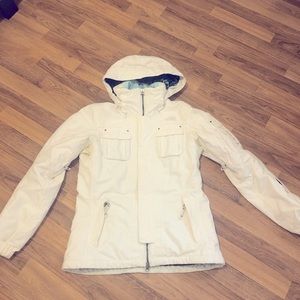 The north face white winter jacket size Small